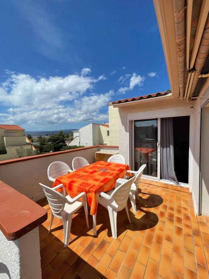 T2 avec terrasse, vue étang et son coucher de soleil, plage à proximité, wifi et place de parking gratuit que l on nomme Grain de Corail Le Barcarès Exterior foto